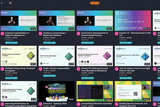 The Devcon video archive is now available on the Swarm network