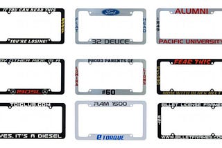 Top 10 Stylish License Plate Frames to Upgrade Your Car’s Look