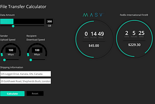 MASV File Transfer Calculator