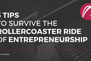 5 Tips To Survive The Rollercoaster Ride of Entrepreneurship