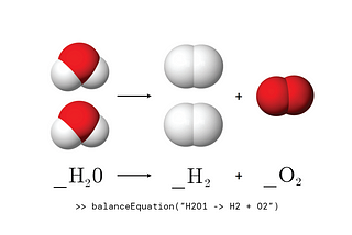 Balancing Chemical Equations using Python