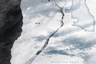 New clues about Antartica’s past while enormous Ice Bergs floats away near British research station