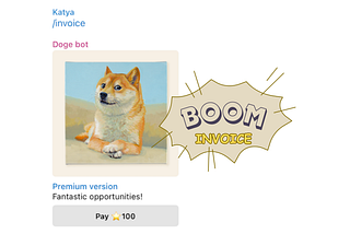 Telegram payments via Stars