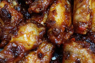 Baked chicken wings