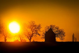 Tiny house on a hill
