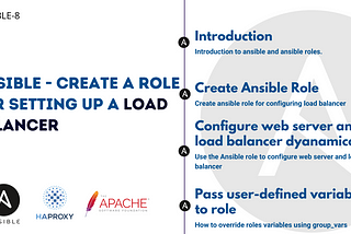 Create a role for setting up a load balancer and web server dynamically