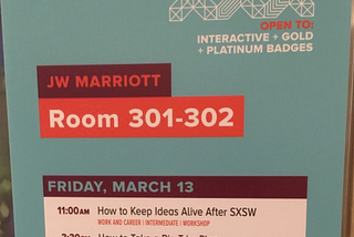 Make a Plan to Travel the World: Take Your Big Trip Workshop at SXSW