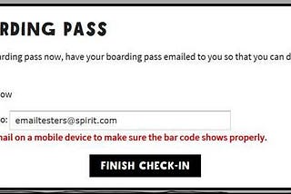 Spirit Airlines Boarding Pass