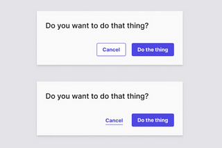 Should ‘Cancel’ be A Button or A Link?