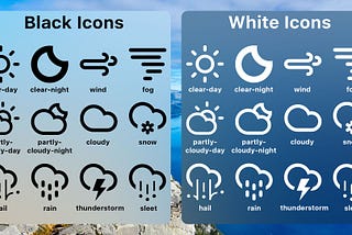 Forecast Bar Icon Packs