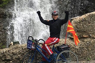 26-year old with cerebral palsy cycles