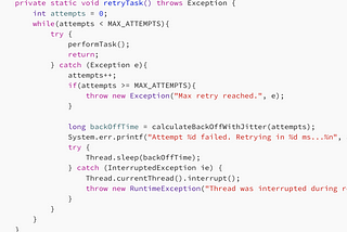 Implement Retry Mechanism — Java Interview Question