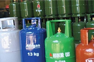 Liquid Petroleum gas cylinders