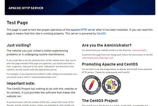 Linux CLI Apache Web Server Install