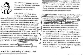 Notes On: Transforming clinical-trial patient recruitment and retention