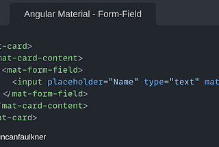 An Introduction to Angular Material Form-Fields