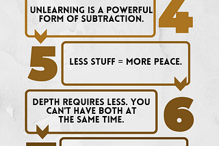 The Power of Subtraction — and why we miss out when we forget to cut out.