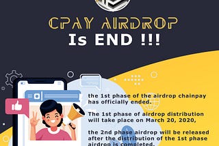 the 1st phase of the airdrop chainpay has officially ended ❗️