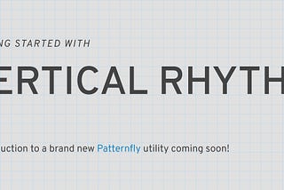 Getting started with Vertical Rhythm