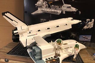 LEGO Space Shuttle and Fisher Price Alpha Probe