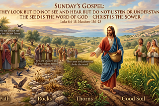 Sunday’s Gospel: They Look but Do Not See and Hear but Do Not Listen or Understand