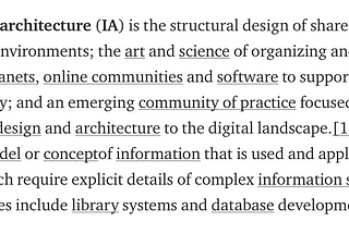 Information Architecture Living
