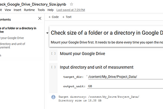 Easily Check the Directory Size in Google Drive