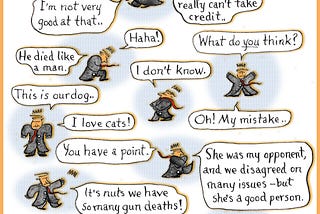 Phrases He’ll Never Say