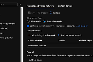 ARM is blocked by Azure Storage Account firewall