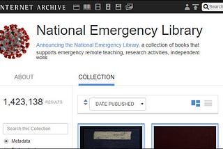 National Emergency Library from the Internet Archive