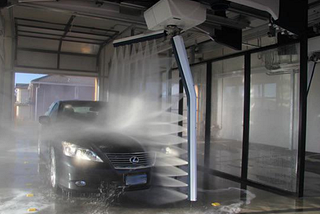 What is the advantage of touchless car wash?