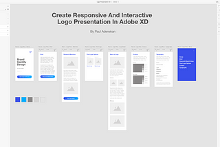 Create Responsive And Interactive Logo Presentation With Adobe XD