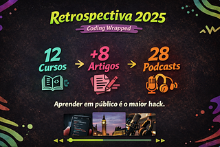 Retrospectiva 2025 (versão Spotify, mas sem gráfico colorido)