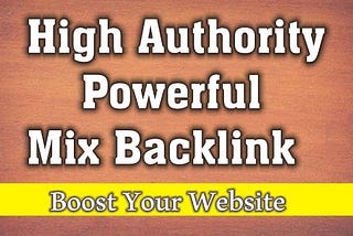 I will mix high authority do follow quality seo backlinks