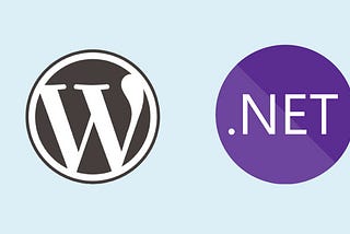 Building a .NET web application on top of WordPress
