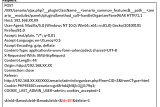 Blind SQL Injection on Zenario CMS