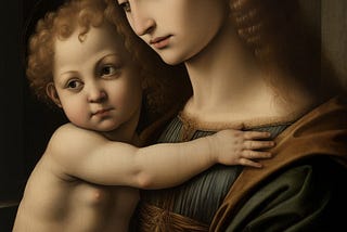 Madonna and child renaissance art painting