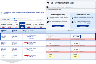 Dark patterns from British Airways #1