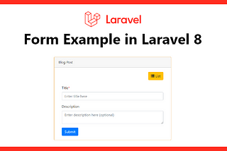 Form Example in Laravel 8