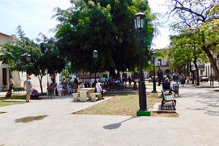 public hotspot park in Havana