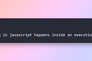 How is JavaScript Code executed?