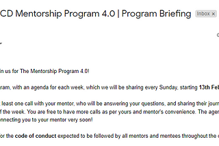 WWCD Mentorship Program 4.0