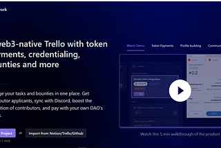 Dework: Profile and reputation features