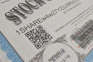 Bitcoin for Securities Tokens