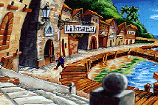 Exploring the towns of Monkey Island