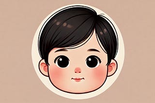 a baby with black hair and dark eyes