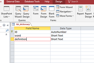 Creating a Button to insert Records into an Access Database with VBA.