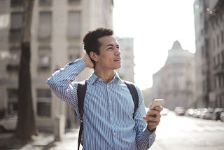 Man making a choice