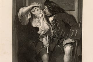 An Engraving from a Victorian edition of Tristram Shandy
