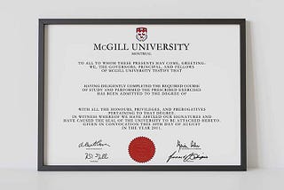 Buy Mcgill University Diploma